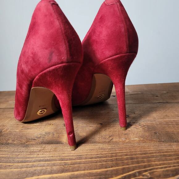 Michael Kors Suede Pointed Toe High Heel Dress Shoe Womens Size 9.5 Medium - Picture 5 of 7